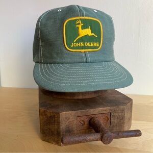 Vintage John Deere Baseball Snapback Ball Cap Hat